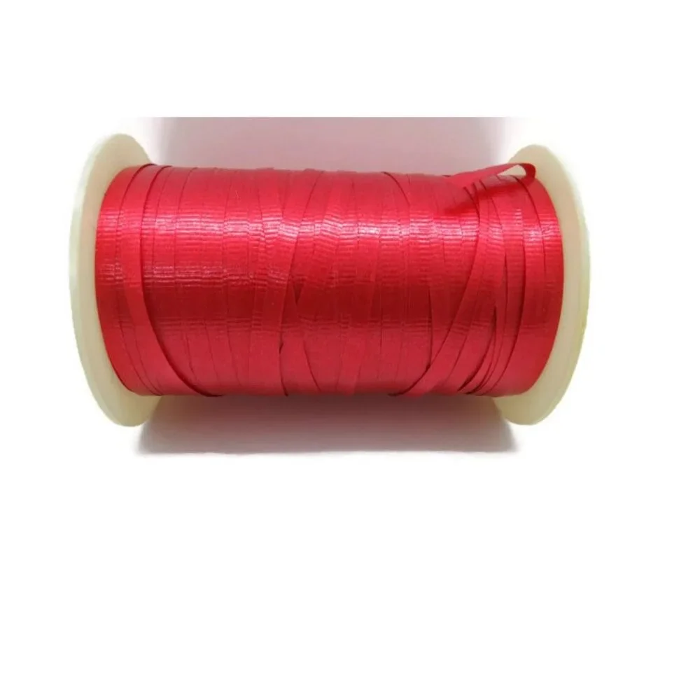 Vintage Hollywood Christmas Valentine Red Curling Gift Wrap Ribbon 50's or 60's